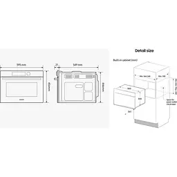Духова шафа Samsung NQ5B4353FBK/WT - мініатюра 10