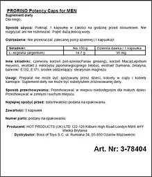 Капсули для чоловіків Hot Prorino Men, 5 шт - мініатюра 2
