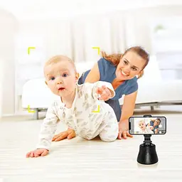 Смарт штатив Baseus 360°AI Following Shot Tripod Head SUYT-B02 Black - мініатюра 2
