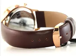 Чоловічий класичний годинник Skmei 9117 Gold Brown - мініатюра 7