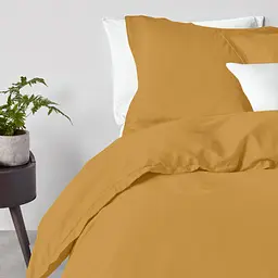 Комплект постільної білизни Cosas Curcuma Сімейний гірчичний (Ranfors_Mustard_White_160x2) - мініатюра 2