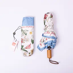 Парасоля механічна складна 99 см, синій Yiwu HP-23-15BL - мініатюра 2