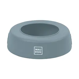 Миска-непроливайка Waudog Silicone 1 л сірий - мініатюра 4