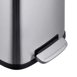 Відро для сміття з плавним закриттям прямокутне Mixxus Premium Style-TC0305 SS Color 5л нержавіюча сталь MI7060, Нержавіюча сталь - мініатюра 10