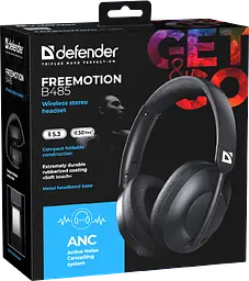 Навушники бездротові Defender FreeMotion B485 bluetooth ANC чорний (63485) (7151836) - мініатюра 10