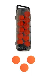 Запаска YG 09 P, м'які кульки 12 штук 2,7см, в боксі (6983300410097) Помаранчевий - мініатюра 3