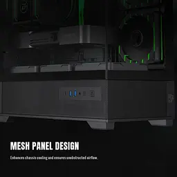 Корпус GameMax Vista 2 M Tempered Glass без БЖ Black (VISTA 2 MB) Без БП - мініатюра 14