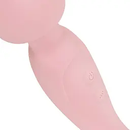Двосторонній масажер-вібратор Good Vibes Only - SIMI Double-Sided Wand Vibrator Soft Silicone - Pink - мініатюра 6