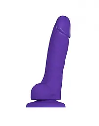 Реалістичний фалоімітатор Strap-On-Me Soft Realistic Dildo Violet M, 18х3.8 см (фіолетовий) - мініатюра 2