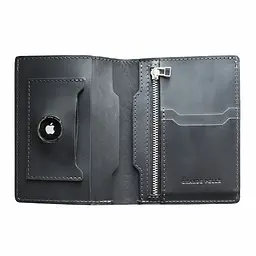 Портмоне чоловіче шкіряне з кишенею для AirTag GRANDE PELLE 11х14.5х2 см acs0032230 - мініатюра 4