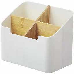 Органайзер для дрібниць МВМ My Home Scandinavia 14.5х9х11.7 см білий (FH-47 WHITE/WOOD)