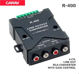 Перетворювач рівня сигналу 4-х канальний Carav R-400 - мініатюра 3