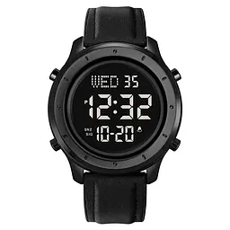 Skmei 1864LBKBK Black-Black Leather SALE