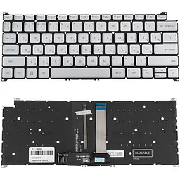Клавіатура для ноутбука ACER (SF314-44 SF314-71) rus сріблястий без кадру підсвічування клавіш