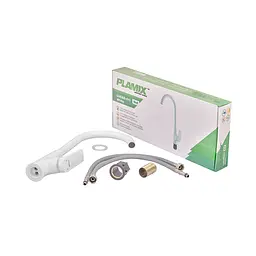 Змішувач для кухні Plamix Lucas-011 SET white з підведенням PM0714 Білий - мініатюра 4