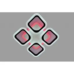 Люстра Linisoln 5588-4S BK LED-3 LED з димером білий/чорний/сірий/кафе 36 Вт 4 лампи - мініатюра 2