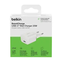 Зарядний пристрій Belkin USB-C PD25W PPS white (WCA012KQWH) - мініатюра 4