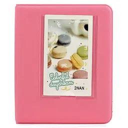 Фотоальбом для Fujifilm Instax Mini (12, 11, 40, 70, 90, 99, EVO, Link, Liplay) Polaroid 300, Z2300 на 64 фото,  яскраво-рожевий - мініатюра 4