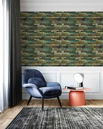 Самоклеюча декоративна 3D панель Loft Expert синій камуфляж 700x770x5 мм - мініатюра 4