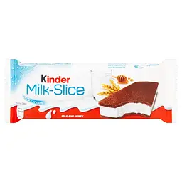 Упаковка бісквітів Kinder Milk Slice з молочною начинкою 20 шт х 28 г