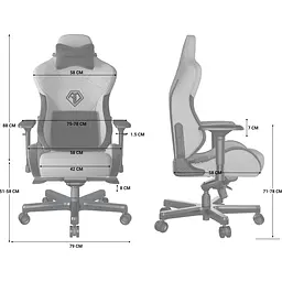 Геймерське крісло Anda Seat T-Pro 2 XL Gray/Black (AD12XLLA-01-GB-F) [121291] - мініатюра 12