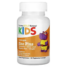 Цинк для детей Zinc Plus Lozenge For Children 90 жевательных таблеток CGN vit0004718