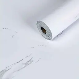 Самоклеюча вінілова плитка в рулоні STICKER WALL 600*3000*2мм Білий повітряний мармур Глянсова SW-00001287