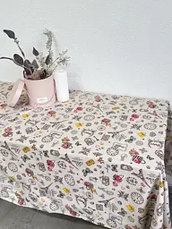 Скатертина Ecotton 150х200 см бавовняна з рогожки бежева Мадам Париж (23544) - мініатюра 7