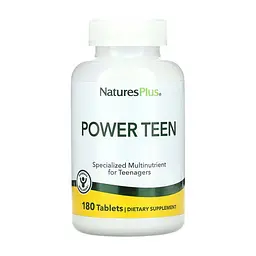 Мультивитаминный комплекс для подростков Nature's Plus Пауэр Тин Power Teen 180 таблеток