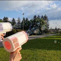 Установка з мильними бульбашками Limo Toy 456-16 A 2 кольори, в коробці, живлення від акумулятора. багато бульок - мініатюра 3