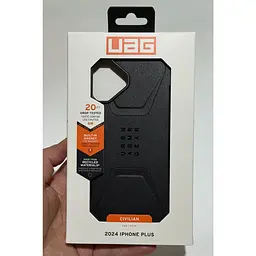 Оригінальний протиударний чохол UAG Civilian MagSafe для Iphone 16 Plus (6.7") Black 114443114040 - мініатюра 2