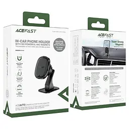 Автотримач для телефона Acefast D35 center console magnetic car holder чорний - мініатюра 2