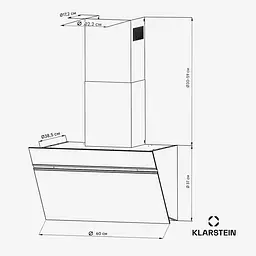 Витяжка Klarstein Alina 3.0 60 (10045347) - мініатюра 10
