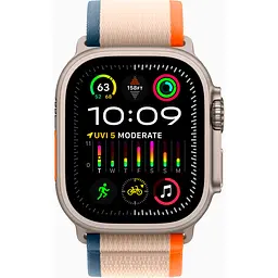 Смарт-годинник Apple Watch Ultra 2 49mm Titanium Case with Orange/Beige Trail Loop S/M [MRF13] [92637] - мініатюра 2