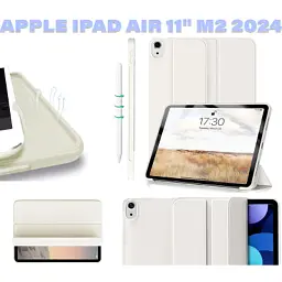 Чохол до планшета BeCover Tri Fold Soft TPU Silicone Apple iPad Air 11" M2/M3 (2024/2025) Beige (711735) - мініатюра 6