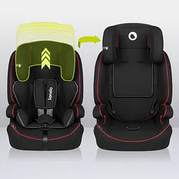 Автокрісло Lionelo Nico 9-36 кг Black Red - мініатюра 5