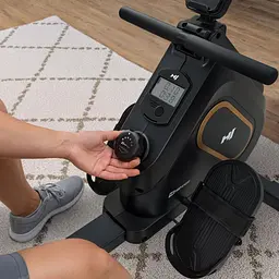 Гребний тренажер Hop-Sport HS-085R Bazel магнітний чорно-золотистий - мініатюра 5