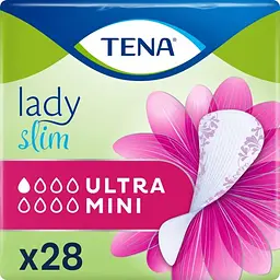 Уцінка. Урологічні прокладки Tena Lady Slim Ultra Mini 28 шт.