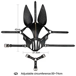 Маска - Rebellion Reign Dark Bunny Mask - мініатюра 9