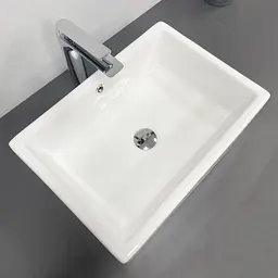 Умивальник VBI Castello white накладний VBI-012901, Білий - мініатюра 4
