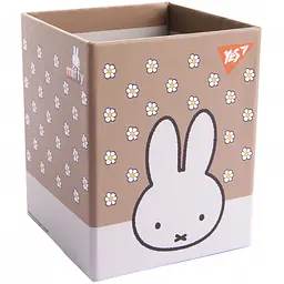 Стакан для письмового приладдя Yes Miffy картон 8х8х10 см бежевий (708335)
