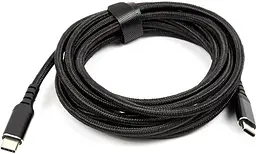 Кабель San Guan USB Type-C - USB Type-C (M/M) PD 60W, 3 м, Чорний (CA914104) - мініатюра 2