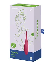 Вібратор для клітора Satisfyer Twirling Fun Poppy Red - мініатюра 4