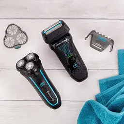 Бритва електрична Remington роторна Style Aqua чорно-синій (R6000) - мініатюра 10