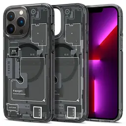 Чохол прозорий протиударний Spigen Ultra Hybrid MagSafe для Iphone 13 Pro Max (6.7") Zero One ACS05450 - мініатюра 16