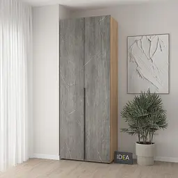 Шафа для одягу з полицями С-9.1 Дуб крафт/Юпітер Idea