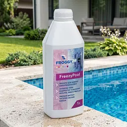 Засіб для зимової консервації басейну Froggy FreezyPool, 1 л, для захисту води від водоростей і нальоту - мініатюра 2