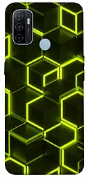 Чохол Demsky Neon hexagon для Oppo A53 / A32 / A33