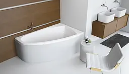 Ванна акрилова Radaway Rineia 150x95 права + ніжки + сифон R135L (WA1-31-150X095P) - мініатюра 2