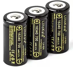 Акумулятор 16340 LiitoKala 700 mah Li-Ion (Lii-16A) - мініатюра 3